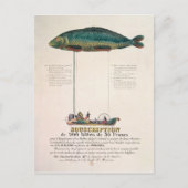 Poster adverteren abonnement briefkaart (Voorkant)