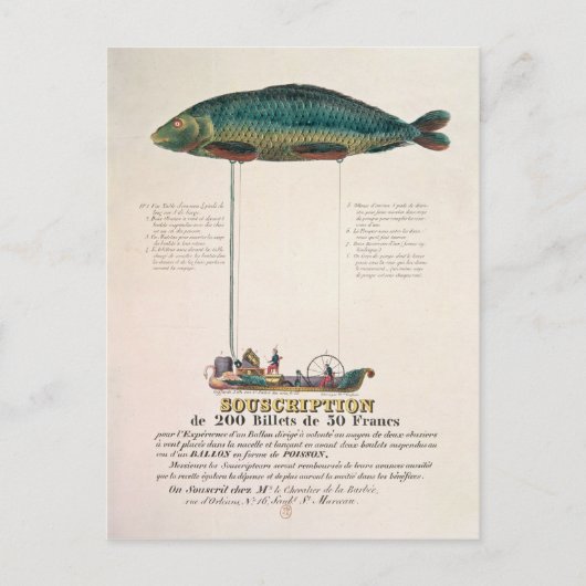 Poster adverteren abonnement briefkaart (Voorkant)