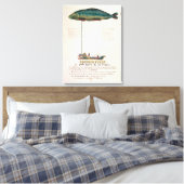 Poster adverteren abonnement canvas afdruk (Insitu (Slaapkamer))