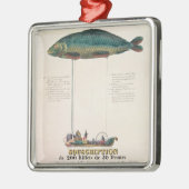 Poster adverteren abonnement metalen ornament (Links)