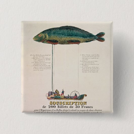 Poster adverteren abonnement vierkante button 5,1 cm (Voorkant)