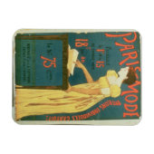 Poster adverteren abonnementen op "Paris Mode" M Magneet (Horizontaal)