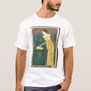 Poster adverteren abonnementen op "Paris Mode" M T-shirt