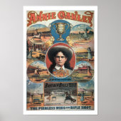 Poster adverteren Annie Oakley met Buffa (Voorkant)