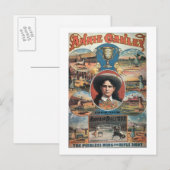 Poster adverteren Annie Oakley met Buffa Briefkaart (Voorkant / Achterkant)