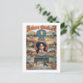 Poster adverteren Annie Oakley met Buffa Briefkaart (Staand voorkant)
