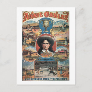 Poster adverteren Annie Oakley met Buffa Briefkaart