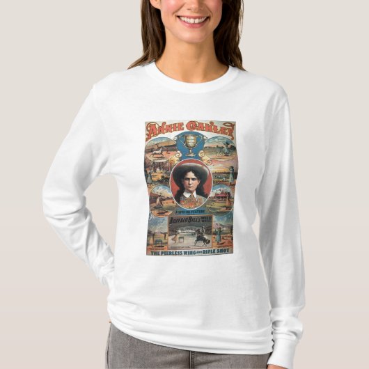 Poster adverteren Annie Oakley met Buffa T-shirt (Voorkant)