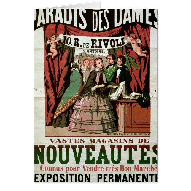 Poster adverteren "Au Paradis des Dames" (Voorkant)
