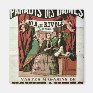 Poster adverteren "Au Paradis des Dames" Magneet