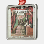 Poster adverteren "Au Paradis des Dames" Metalen Ornament (Links)