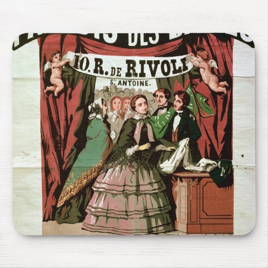 Poster adverteren "Au Paradis des Dames" Muismat (Voorkant)