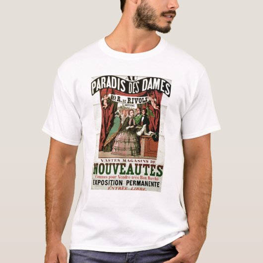 Poster adverteren "Au Paradis des Dames" T-shirt (Voorkant)