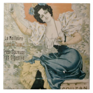 Poster adverteren "Brault Natural Mineral Water f Tegeltje