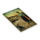 Poster adverteren "Croix de Vie", gemaakt door J.B Magneet (Rechterzijde)