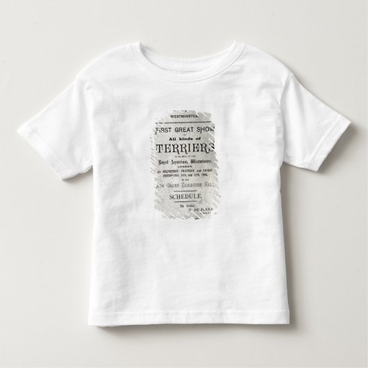 Poster adverteren de Allied Terrier Club Kinder Shirts (Voorkant)