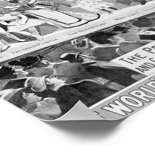 Poster adverteren: "De Barnum en Bailey (Hoek)