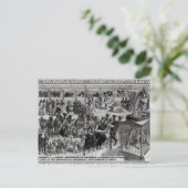 Poster adverteren: "De Barnum en Bailey Briefkaart (Staand voorkant)