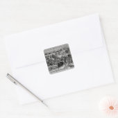 Poster adverteren: "De Barnum en Bailey Vierkante Sticker (Envelop)