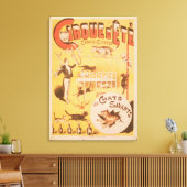Poster adverteren de Cirque d'Ete in de Canvas Afdruk (Insitu (Woonkamer))