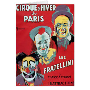 Poster adverteren de "Cirque d'Hiver de Paris"