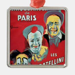 Poster adverteren de "Cirque d'Hiver de Paris" Metalen Ornament