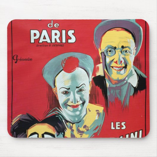 Poster adverteren de "Cirque d'Hiver de Paris" Muismat (Voorkant)
