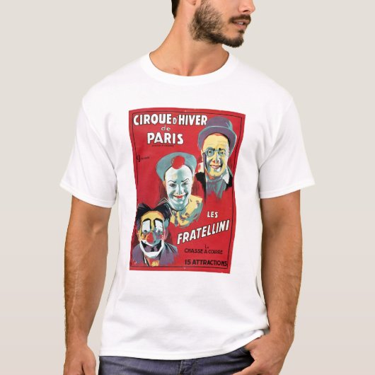 Poster adverteren de "Cirque d'Hiver de Paris" T-shirt (Voorkant)