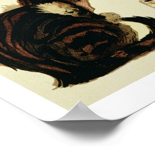 Poster Adverteren de Franse onderneming Chocolade (Hoek)