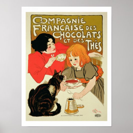 Poster Adverteren de Franse onderneming Chocolade (Voorkant)