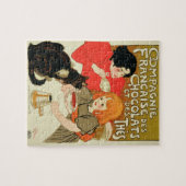 Poster Adverteren de Franse onderneming Chocolade Legpuzzel (Horizontaal)