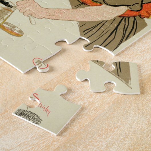 Poster Adverteren de Franse onderneming Chocolade Legpuzzel (Zijkant)