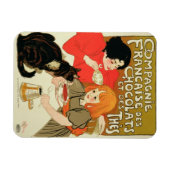Poster Adverteren de Franse onderneming Chocolade Magneet (Horizontaal)