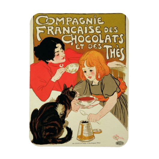 Poster Adverteren de Franse onderneming Chocolade Magneet (Verticaal)