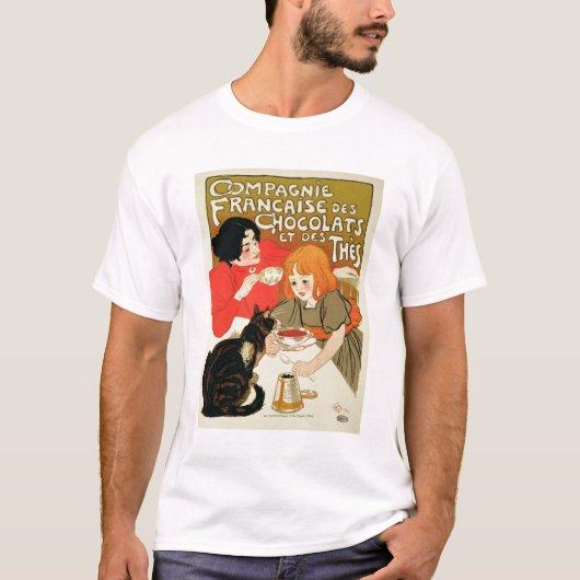 Poster Adverteren de Franse onderneming Chocolade T-shirt (Voorkant)