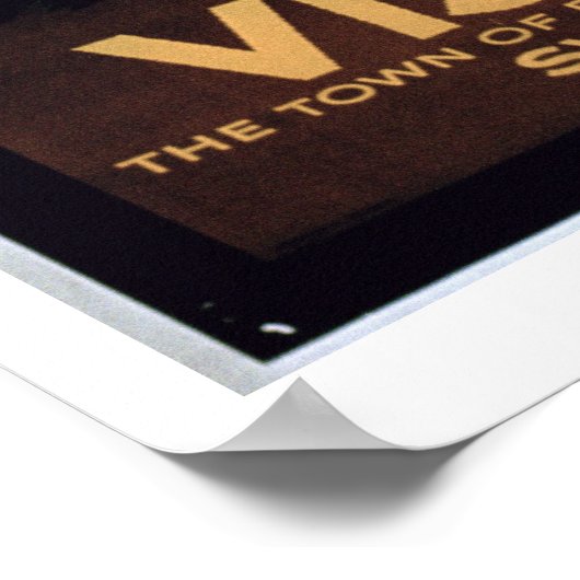 Poster adverteren de stad Visby, Zweden (colo) (Hoek)