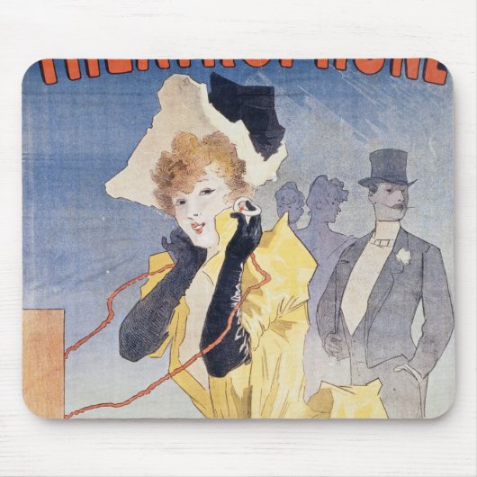 Poster Adverteren de 'theatrofoon' Muismat (Voorkant)