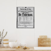 Poster adverteren Die Fledermaus door Johann (Keuken)