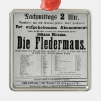 Poster adverteren Die Fledermaus door Johann