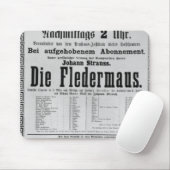 Poster adverteren Die Fledermaus door Johann Muismat (Met muis)