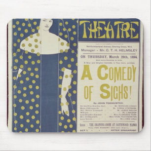 Poster adverteren een Comedy van de Sighs Muismat