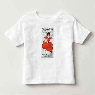 Poster adverteren 'Een meisje met een schouderklop Kinder Shirts