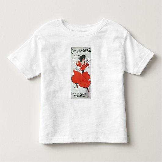 Poster adverteren 'Een meisje met een schouderklop Kinder Shirts (Voorkant)