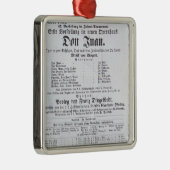 Poster adverteren een optreden van Don Juan Metalen Ornament (Rechts)