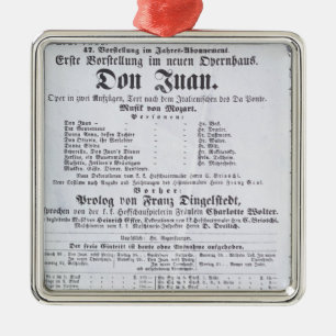 Poster adverteren een optreden van Don Juan Metalen Ornament