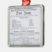 Poster adverteren een optreden van Don Juan Metalen Ornament (Links)
