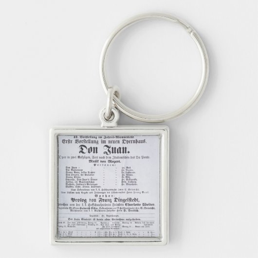 Poster adverteren een optreden van Don Juan Sleutelhanger (Voorkant)