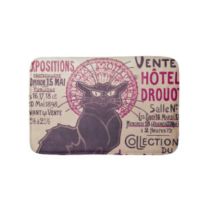 Poster adverteren een tentoonstelling badmat