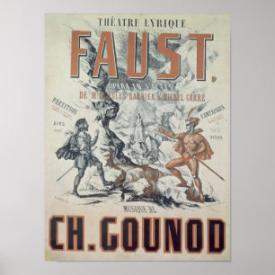 Poster adverteren "Faust"