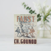 Poster adverteren "Faust" Briefkaart (Staand voorkant)